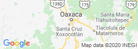Santa Cruz Xoxocotlan map